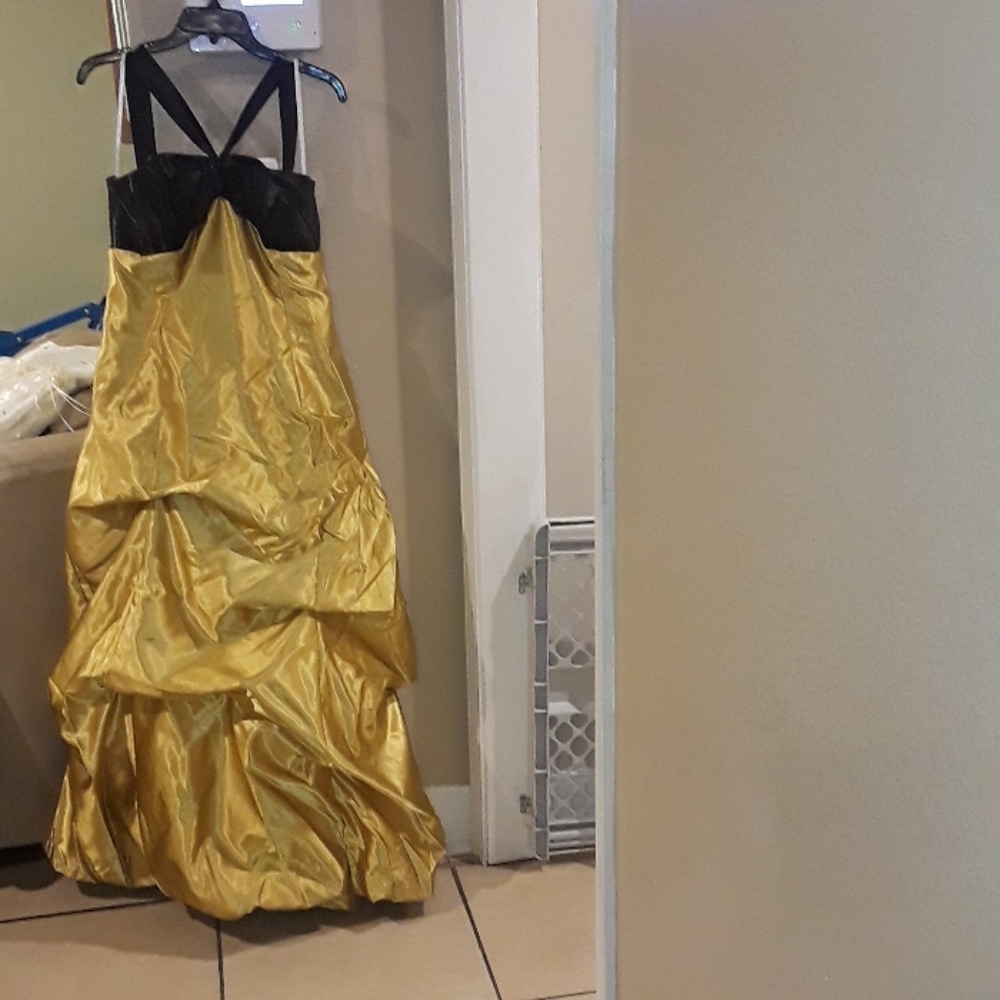 Formal Black and Gold Dress